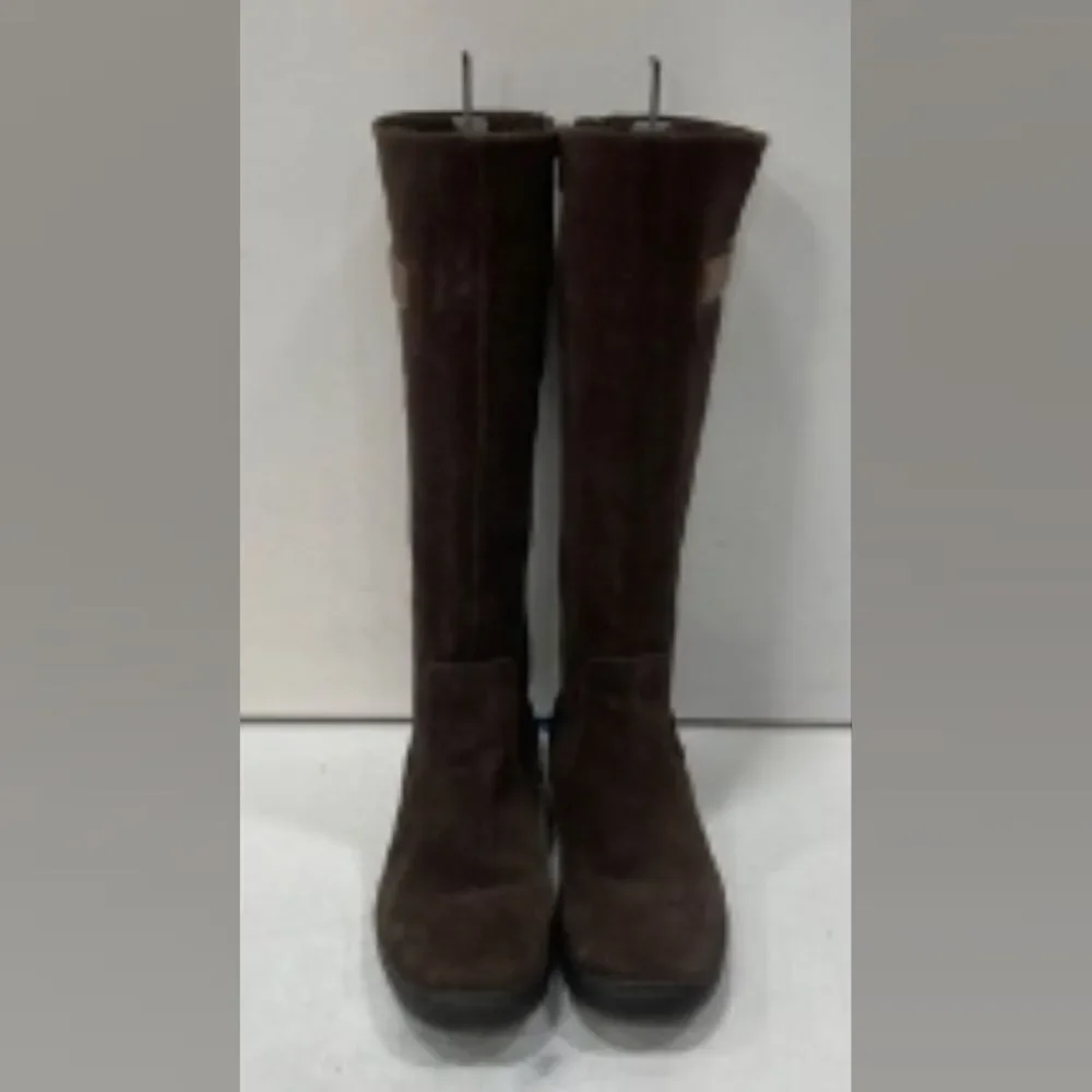 Timberland Mazie Brown Smartwool Waterproof Suede Knee High Boots Women 9